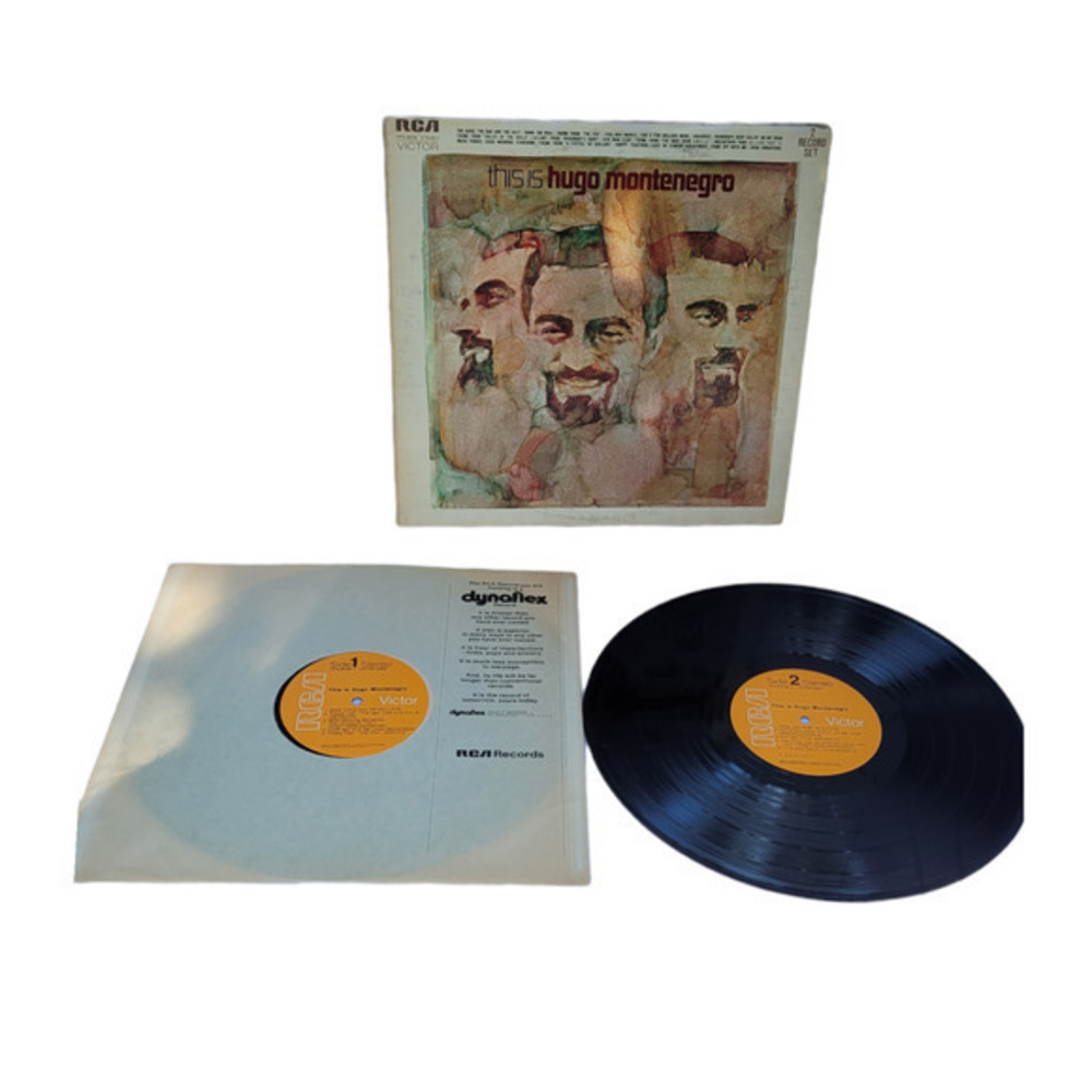 This is Hugo Montenegro, RCA, 1971 Vinyl 2 Records,‎ Movie, TV Theme Music